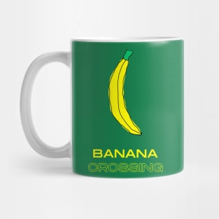 Banana Crossing, Funny T-Shirt, Funny Tee, Badly Drawn, Bad Drawing Mug